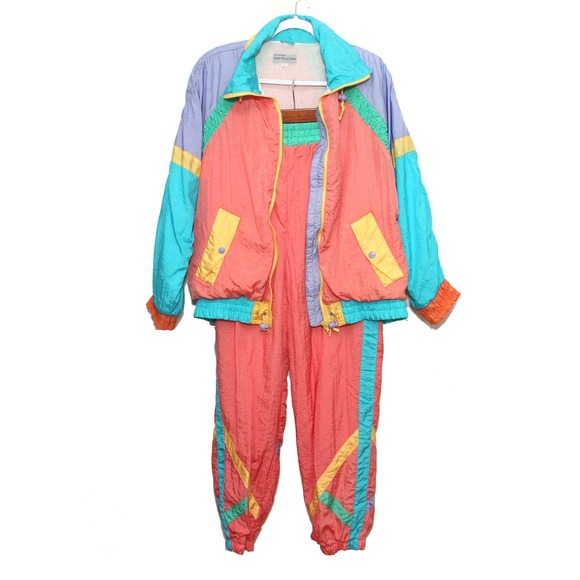 Vintage Pants - Vintage 80s 90s Swishy Tracksuit Windbreaker Size L Bloomingdale's
